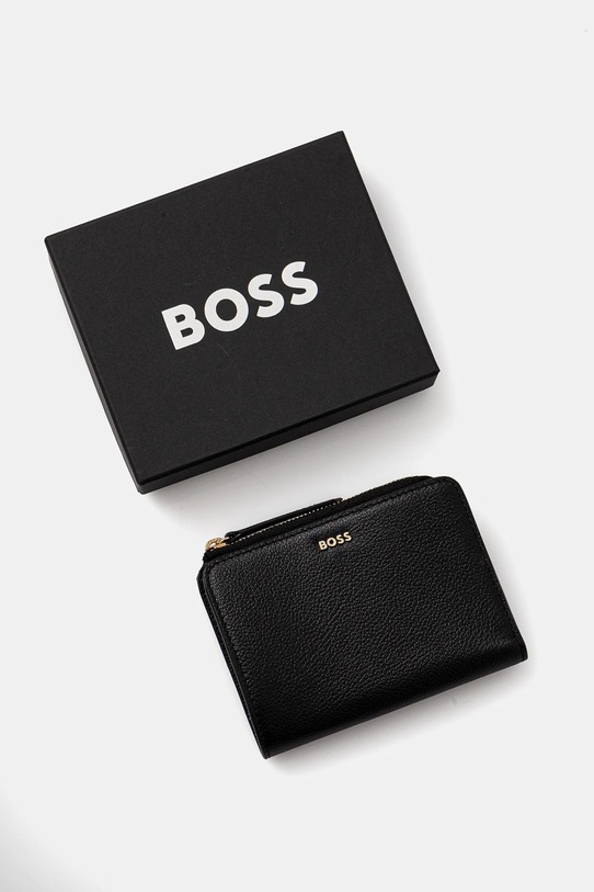BOSS portfel skórzany czarny 50536382