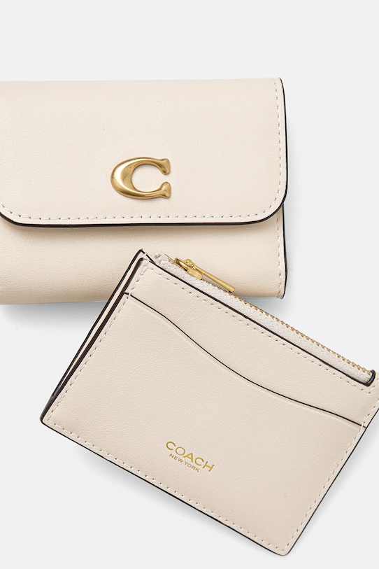 Coach leather wallet CZ111 beige