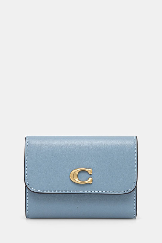 Аксесуари Шкіряний гаманець Coach CZ111 блакитний