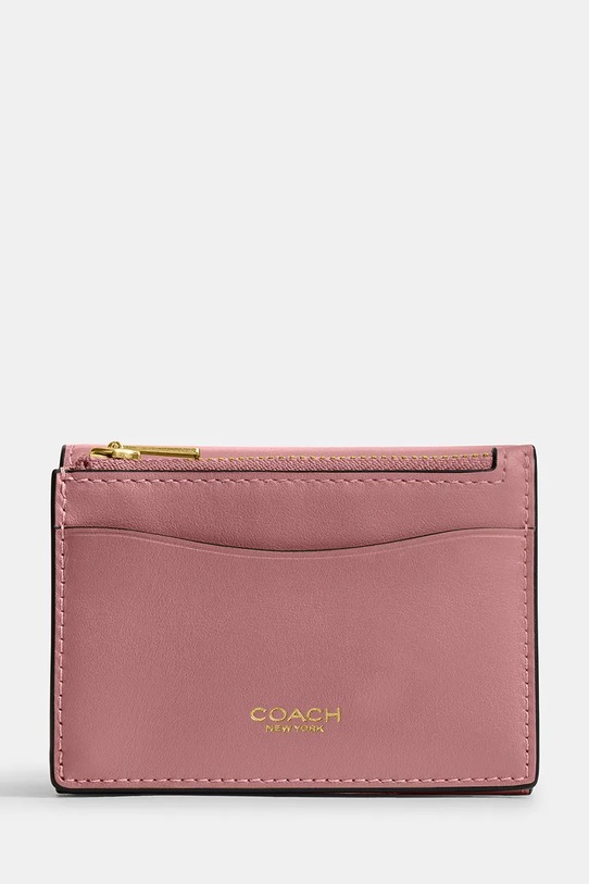 Coach portfel skórzany CZ111 różowy SS26