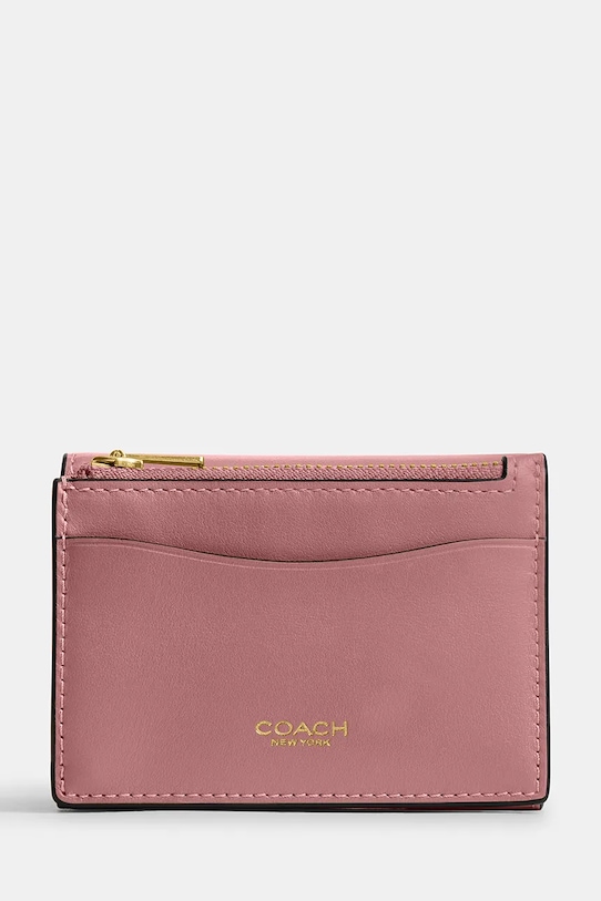 Coach portfel skórzany CZ111 różowy SS26
