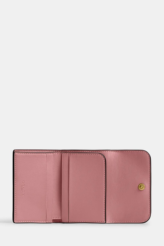 Akcesoria Coach portfel skórzany CZ111 różowy