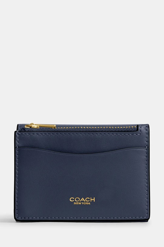 Coach portfel skórzany CZ111 granatowy SS26