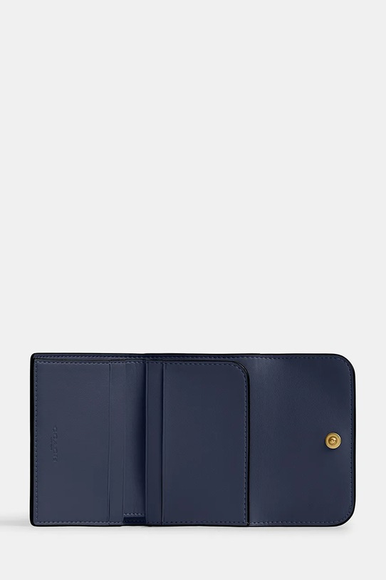 Akcesoria Coach portfel skórzany CZ111 granatowy