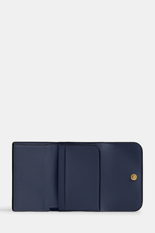 Akcesoria Coach portfel skórzany CZ111 granatowy