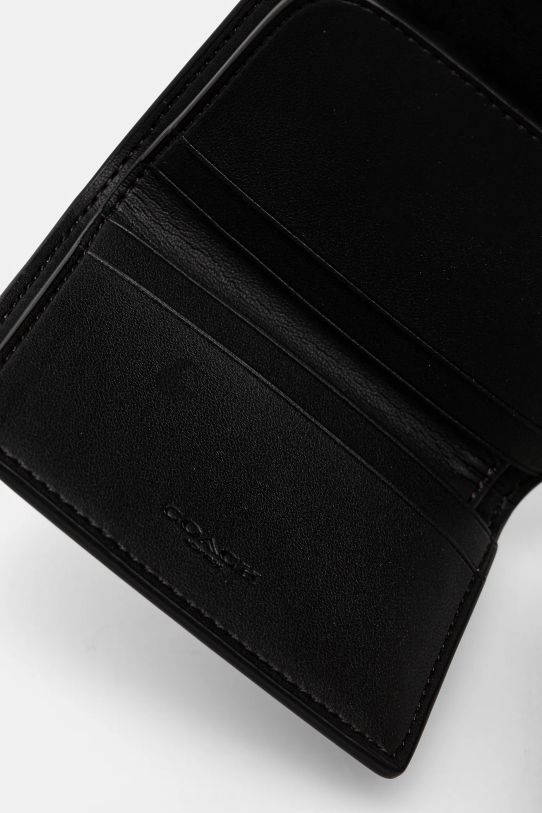 Kožená peňaženka Coach CZ111 čierna AW25