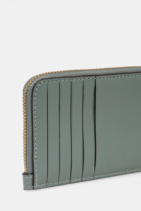 Kožené pouzdro na karty Coach CZ112 modrá AA00