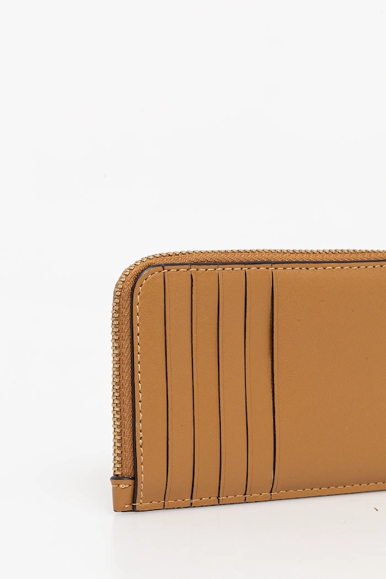 Coach etui na karty skórzane CZ112 beżowy AA00