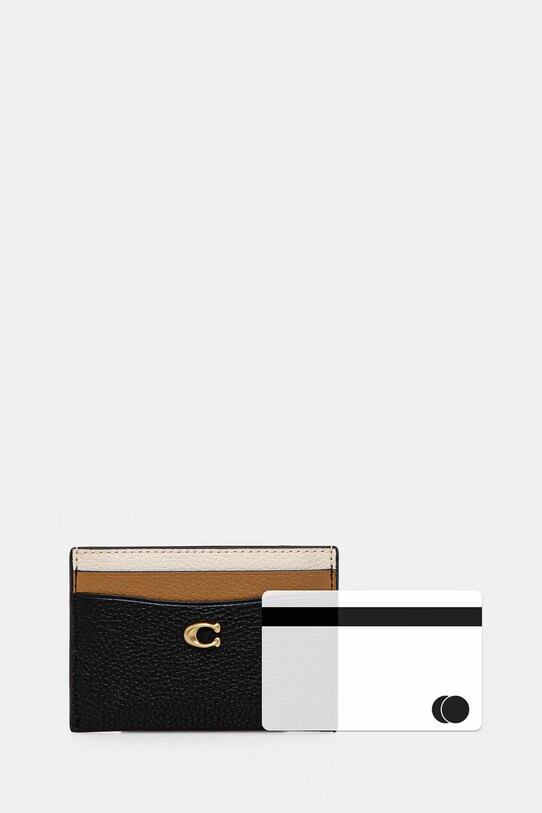 Coach card holder negru CZ144