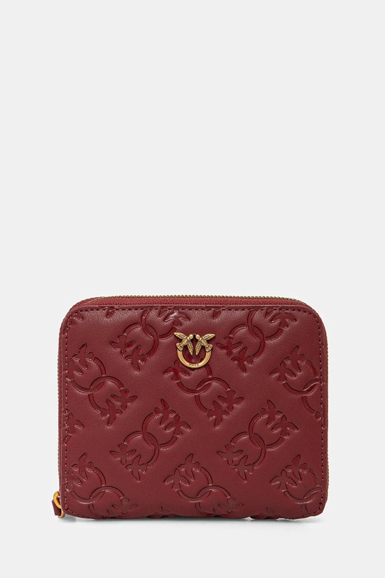 Шкіряний гаманець Pinko візерунок бордо 100249.A1YB