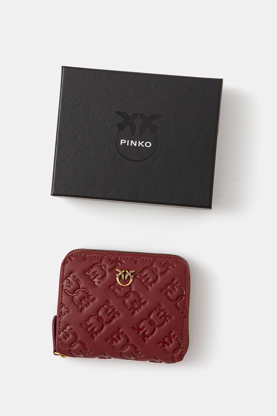 Kožená peněženka Pinko burgundské 100249.A1YB