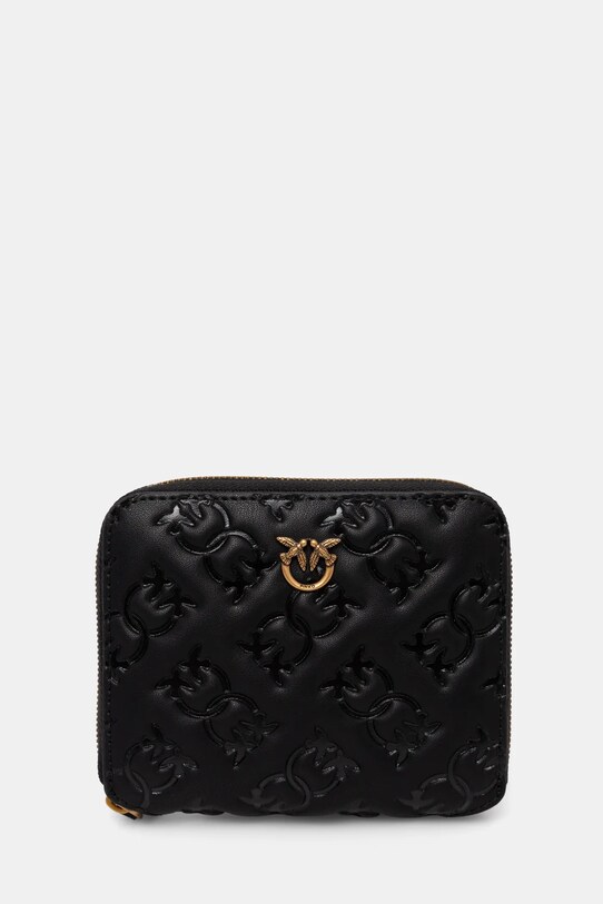 Pinko portofel de piele uni negru 100249.A1YB