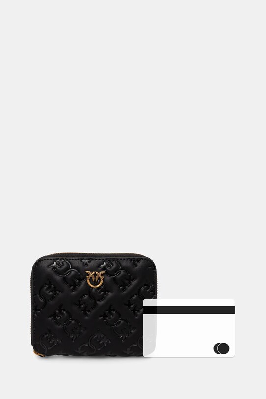 Pinko portofel de piele negru 100249.A1YB