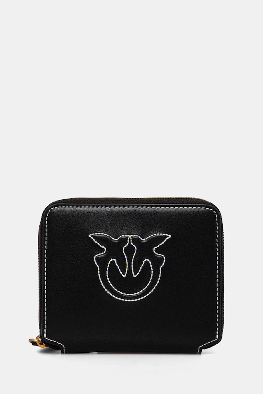 Kožená peňaženka Pinko usňová koža čierna 100249.A2AN