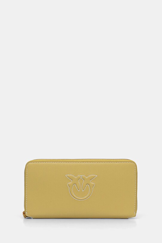 Pinko portofel de piele piele verde 100250.A2AN