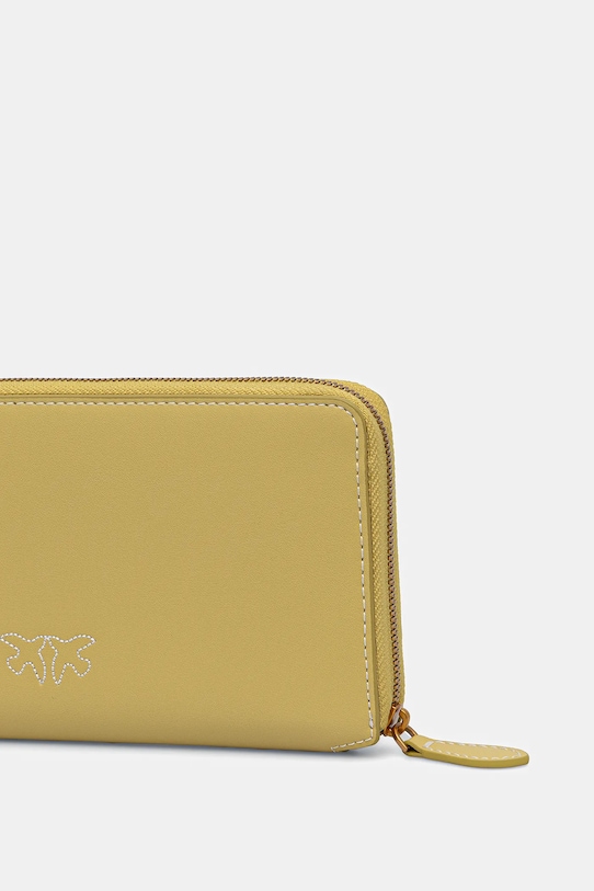 Pinko portofel de piele 100250.A2AN verde SS25