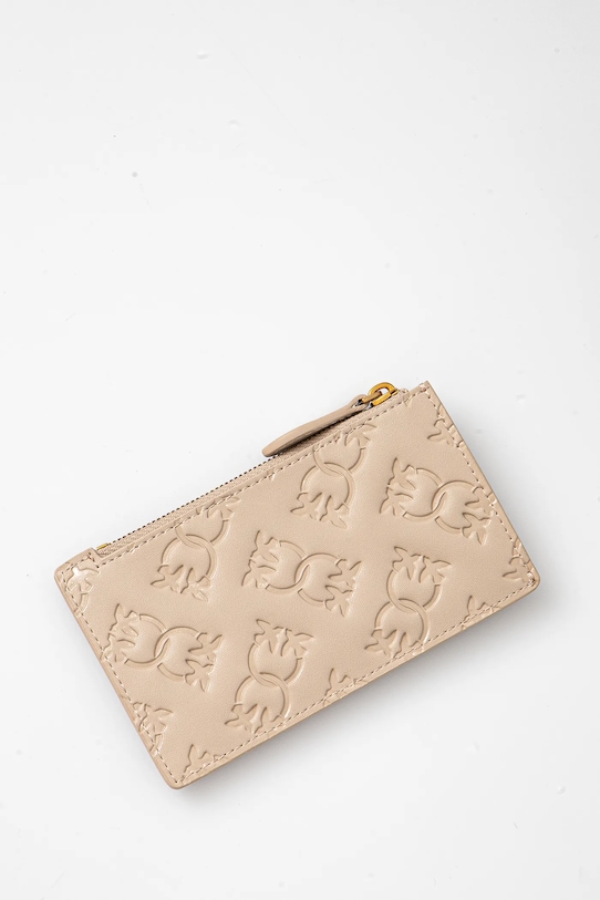 Шкіряний гаманець Pinko 100251.A1YB бежевий AA00