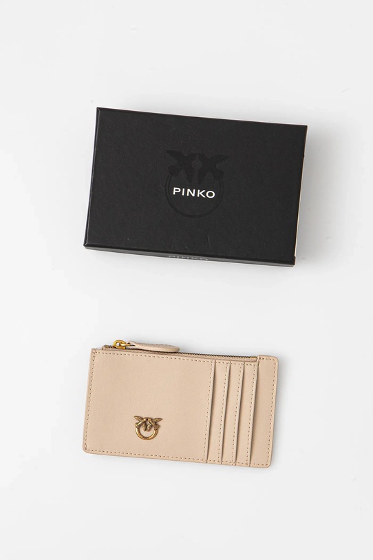 Аксесуари Шкіряний гаманець Pinko 100251.A1YB бежевий