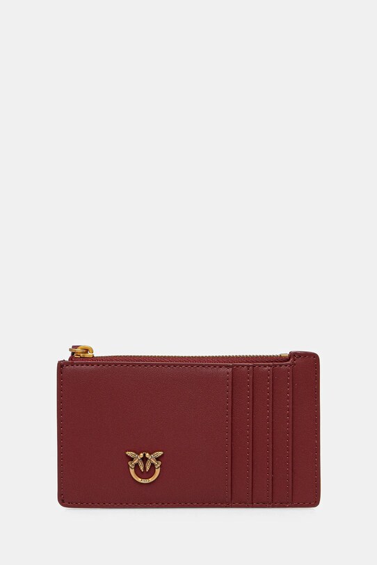 Kožená peněženka Pinko přírodní kůže burgundské 100251.A1YB