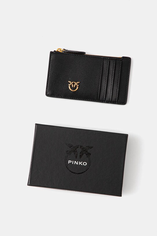 Accesorii Pinko portofel de piele 100251.A1YB negru