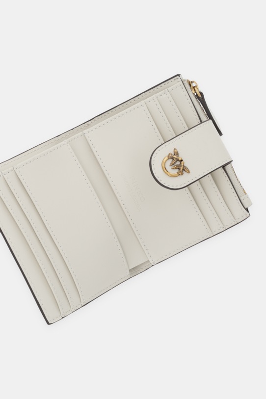 Akcesoria Pinko portfel skórzany 103610.A0F1 beżowy