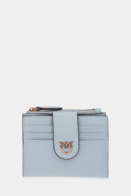 Pinko portfel skórzany niebieski 103610.A0F1