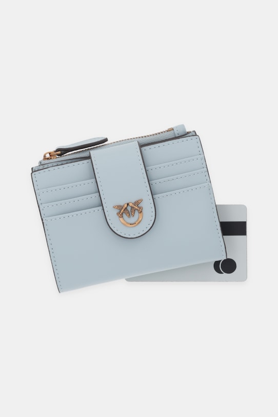 Δερμάτινο πορτοφόλι Pinko μπλε 103610.A0F1