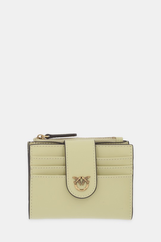 Pinko portfel skórzany żółty 103610.A0F1