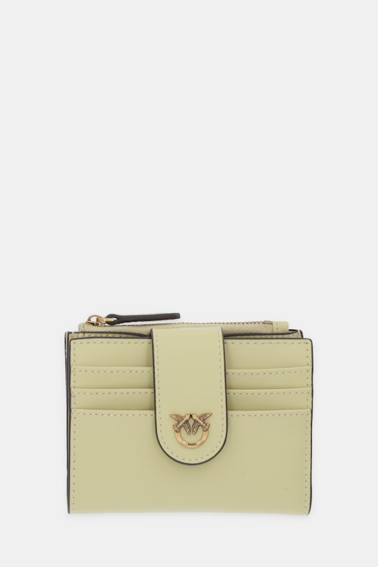 Pinko portfel skórzany żółty 103610.A0F1