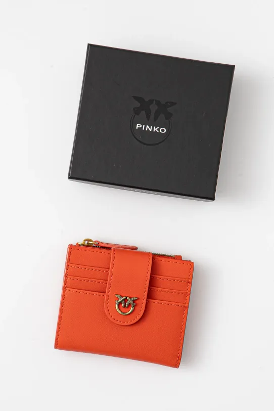 Кожен портфейл Pinko 103610.A0F1 оранжев