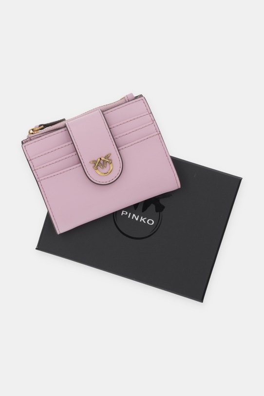 Pinko portfel skórzany 103610.A0F1 różowy