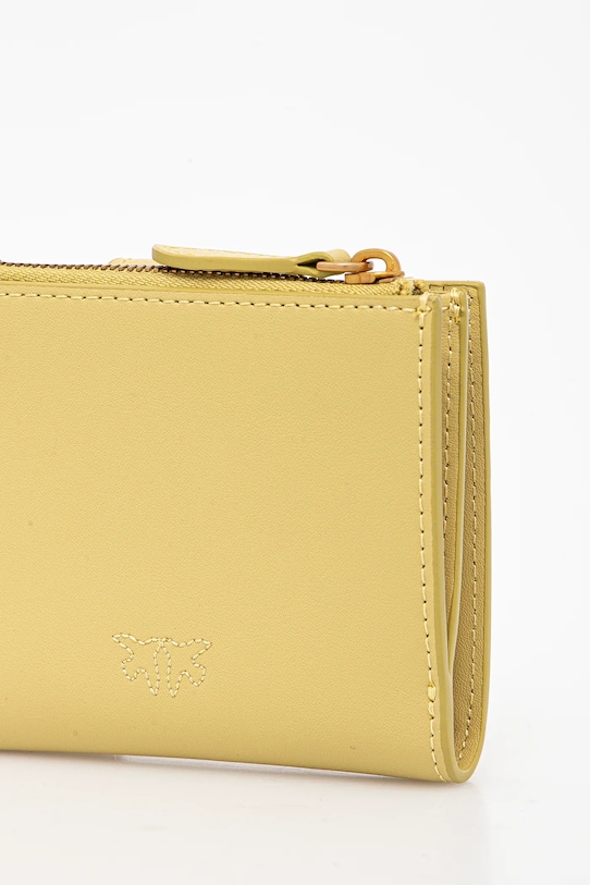Pinko portofel de piele 103610.A0F1 verde SS25