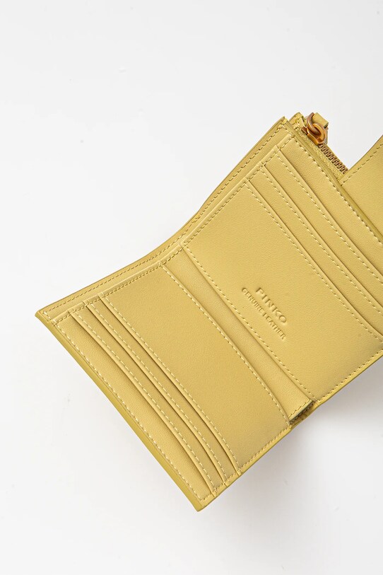 Pinko portofel de piele verde 103610.A0F1