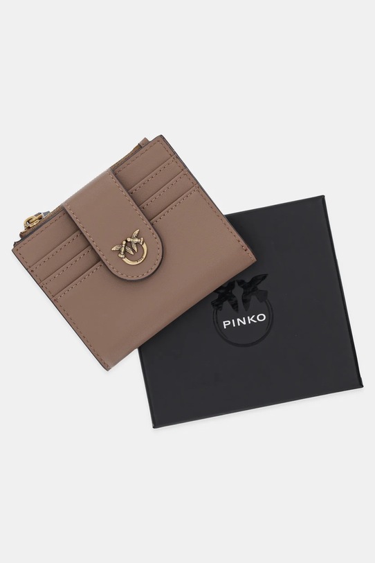 Pinko portfel skórzany 103610.A0F1 brązowy