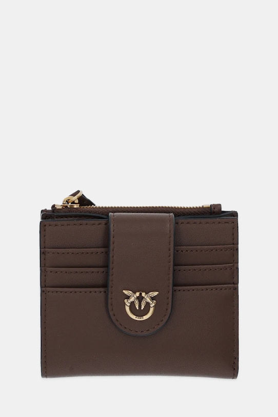 Δερμάτινο πορτοφόλι Pinko καφέ 103610.A0F1