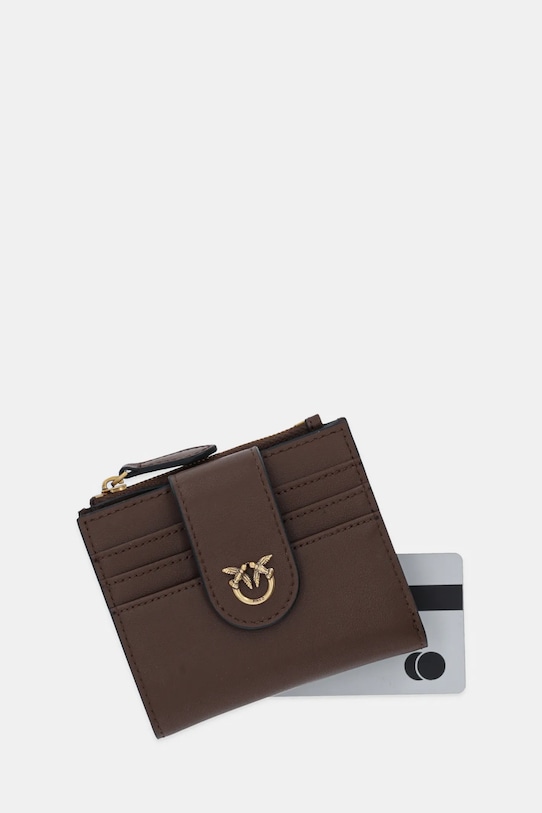 Αξεσουάρ Δερμάτινο πορτοφόλι Pinko 103610.A0F1 καφέ