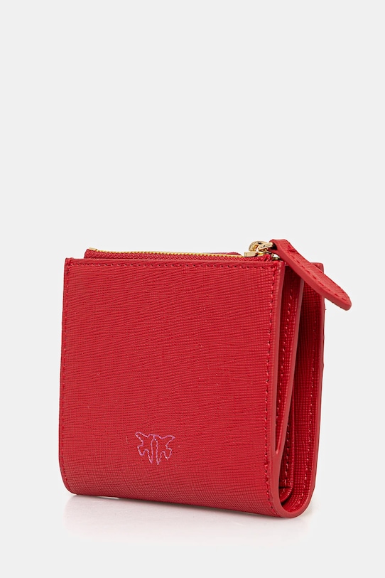 Pinko portofel de piele 103610.A29P rosu SS25