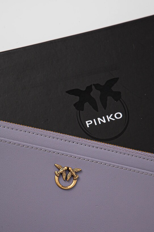 Шкіряний гаманець Pinko 103611.A0F1 фіолетовий