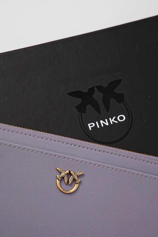 Pinko portafoglio in pelle 103611.A0F1 violetto