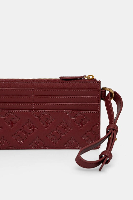 Pinko portofel de piele 103611.A1YB burgundia SS25