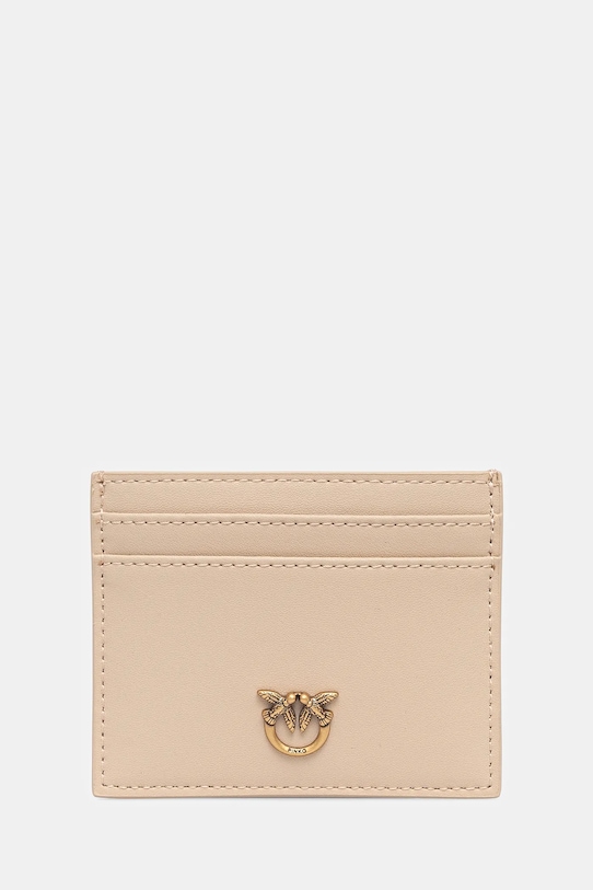Шкіряний чохол на банківські карти Pinko чохол для карт бежевий 103762.A0F1