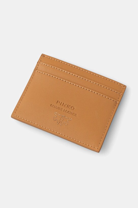 Pinko portacarte in pelle 103762.A0F1 arancione AA00