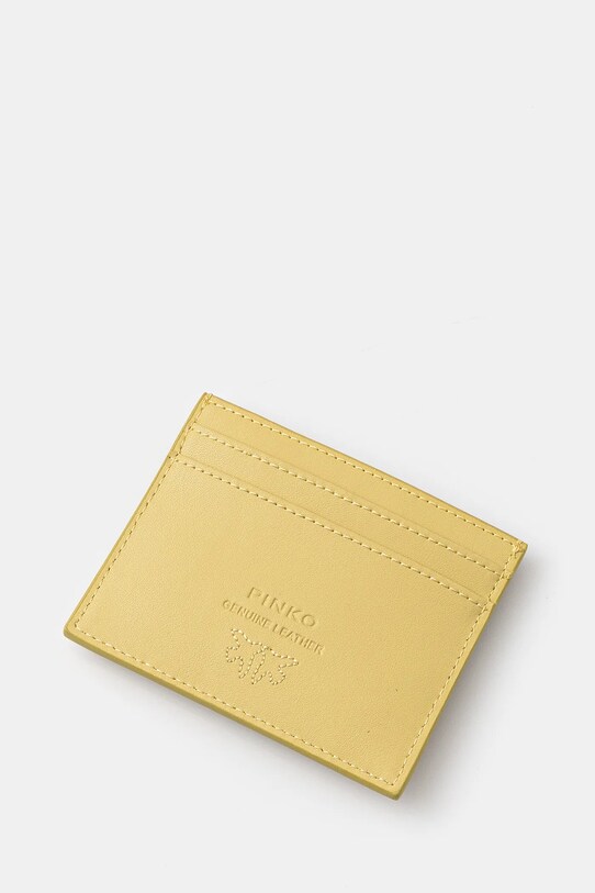 Pinko portacarte in pelle 103762.A0F1 verde AA00