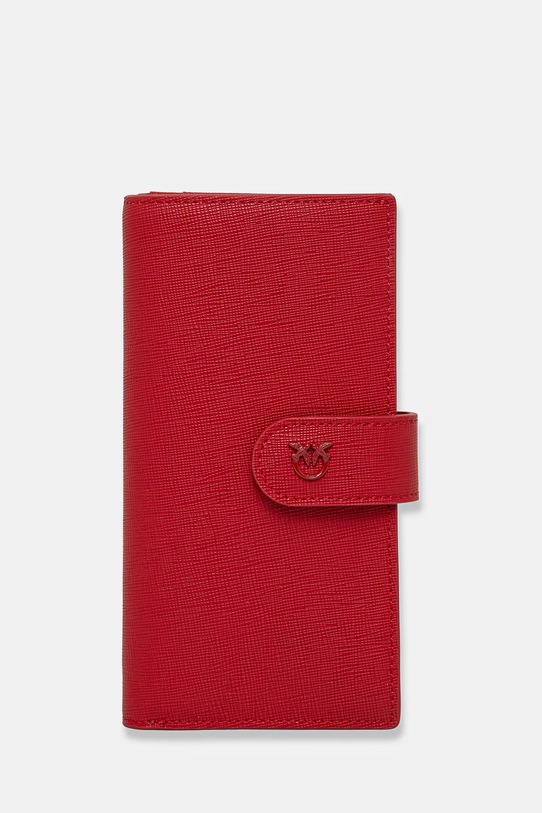 Pinko portfel skórzany skóra licowa czerwony 104354.A29P