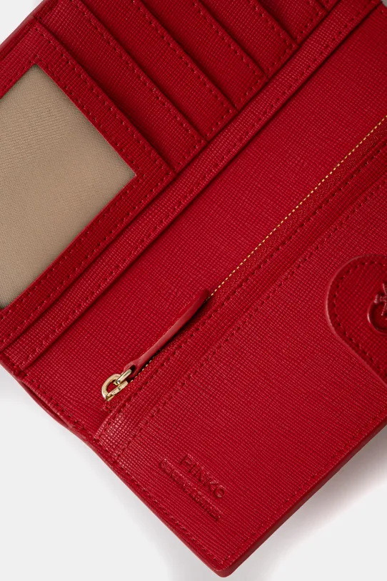 Akcesoria Pinko portfel skórzany 104354.A29P czerwony