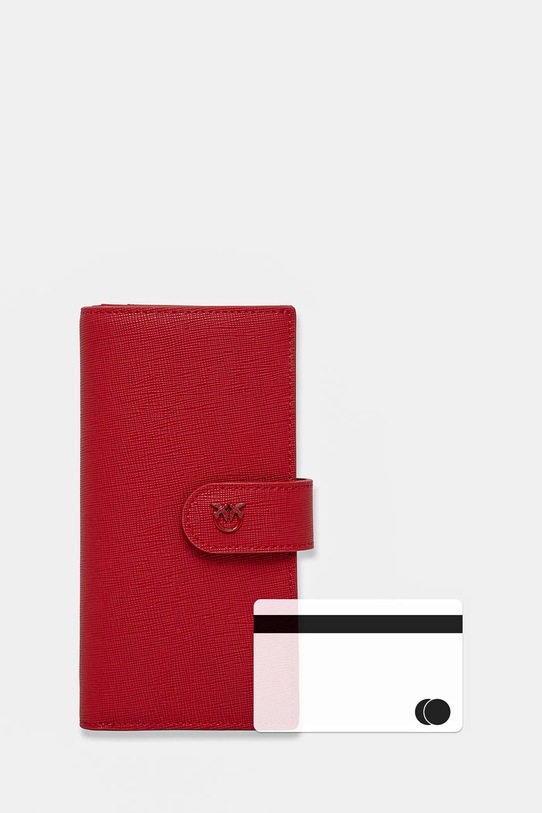 Pinko portfel skórzany 104354.A29P czerwony