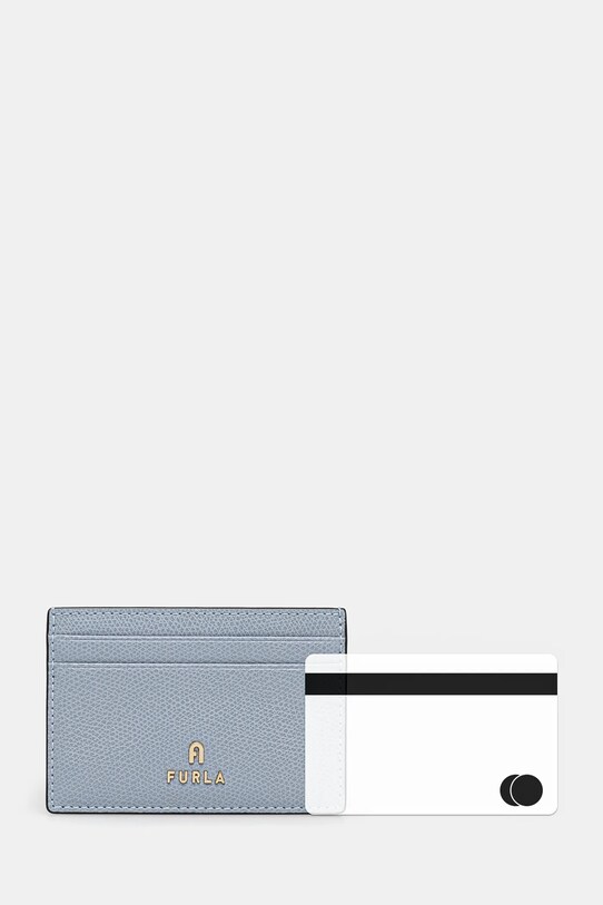 Шкіряний чохол на банківські карти Furla WP00305.ARE000.55000 блакитний