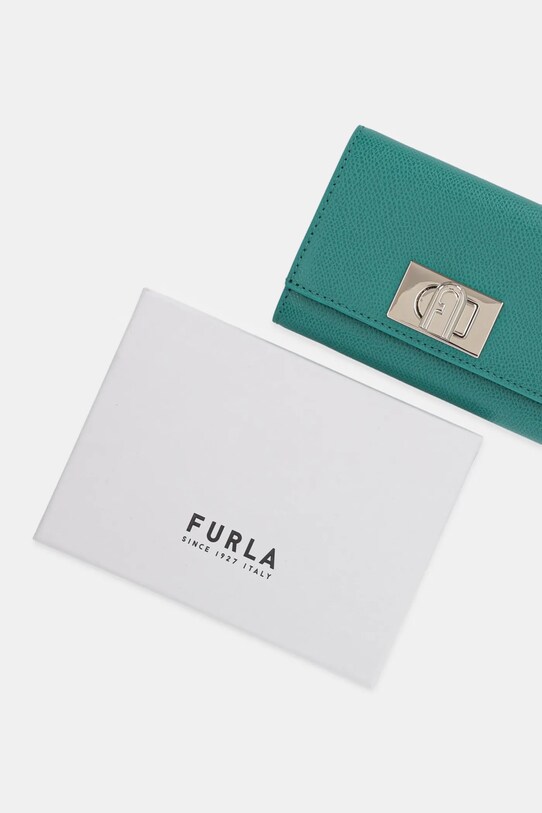 Шкіряний гаманець Furla бірюзовий WP00225.ARE000.D7D00