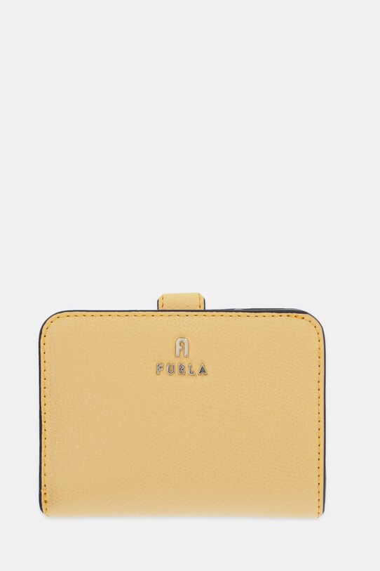 Furla portfel skórzany skóra licowa żółty WP00315.ARE000.3592S