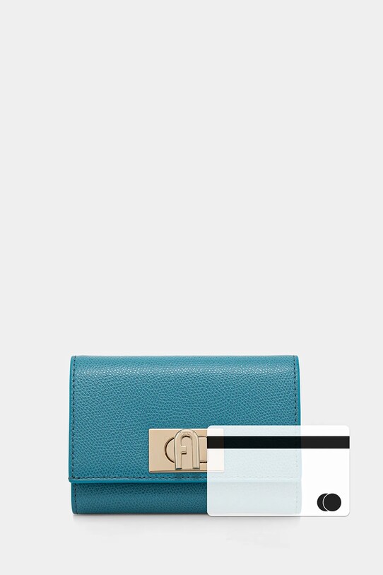 Furla portofel de piele WP00225.ARE000.TR400 albastru